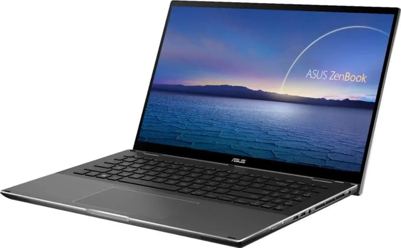 Alt view image 4 of 5 - ASUS - ZenBook Flip 15 Q528EH-202.BL 15.6" Touch-Screen Laptop - Intel Core i7 - 16GB Memory - GTX1650 Max-Q - 512GB SSD - Grey