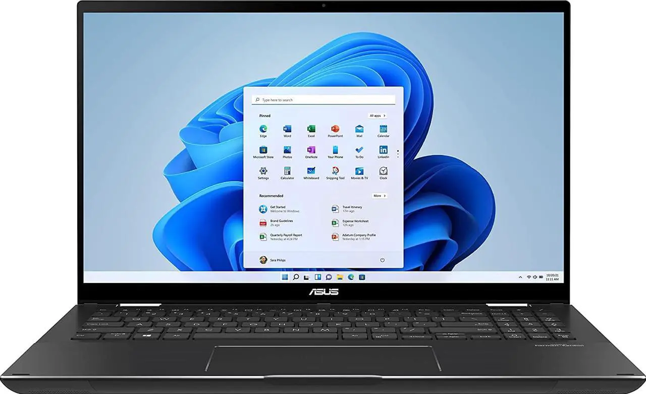 Main image of ASUS - ZenBook Flip 15 Q528EH-202.BL 15.6" Touch-Screen Laptop - Intel Core i7 - 16GB Memory - GTX1650 Max-Q - 512GB SSD - Grey