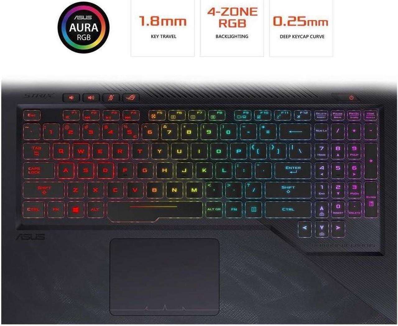 Alt view image 4 of 4 - ASUS GL503VM 15.6" ROG Strix Hero Edition Premium Gaming and Business Laptop (Intel i7 Quad Core, 16GB RAM, 1TB HDD + 256GB SSD, 15.6" FHD 1920 X 1080, NVIDIA GeForce GTX 1060 6GB, Win 10 Home)