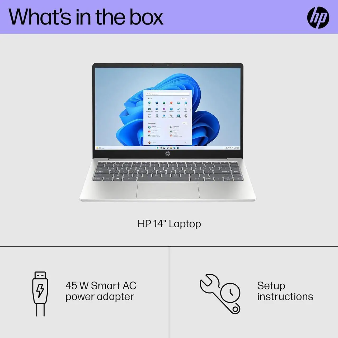 Alt view image 4 of 4 - HP 14 inch Laptop, FHD Display, 13th Generation Intel Core i7-1355U, 16 GB RAM, 512 GB SSD, Intel Iris Xe Graphics, Windows 11 Home, 14-ep0199nr (2024)