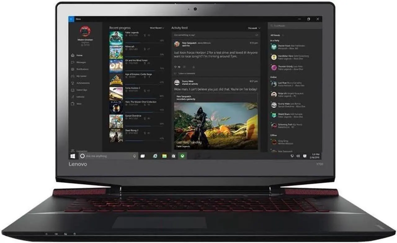 Main image of Lenovo Ideapad Y700 17.3" Full HD Backlit Keyboard Flagship Premium Gaming Laptop PC | Intel Core i7-6700HQ | 16GB RAM | 1TB+128GSSD | NVIDIA GeForce GTX 960M with 4GB | Webcam | Windows 10