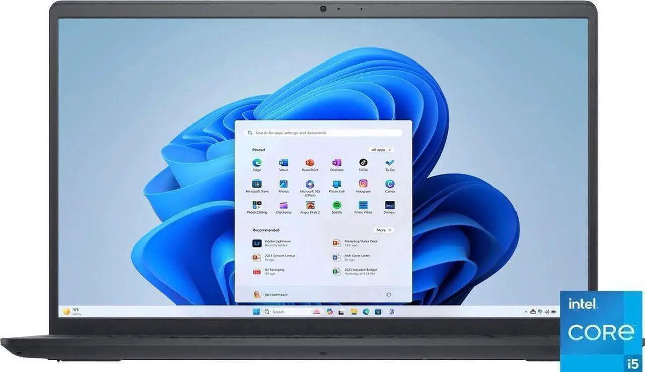 Main image of Dell Inspiron 15 3520 15.6?Full HD Touchscreen Laptop | Intel Core i5-1235U | Intel UHD Graphics | Camera | Wi-Fi | 8GB RAM | 1024GB SSD | Windows 11 S |
