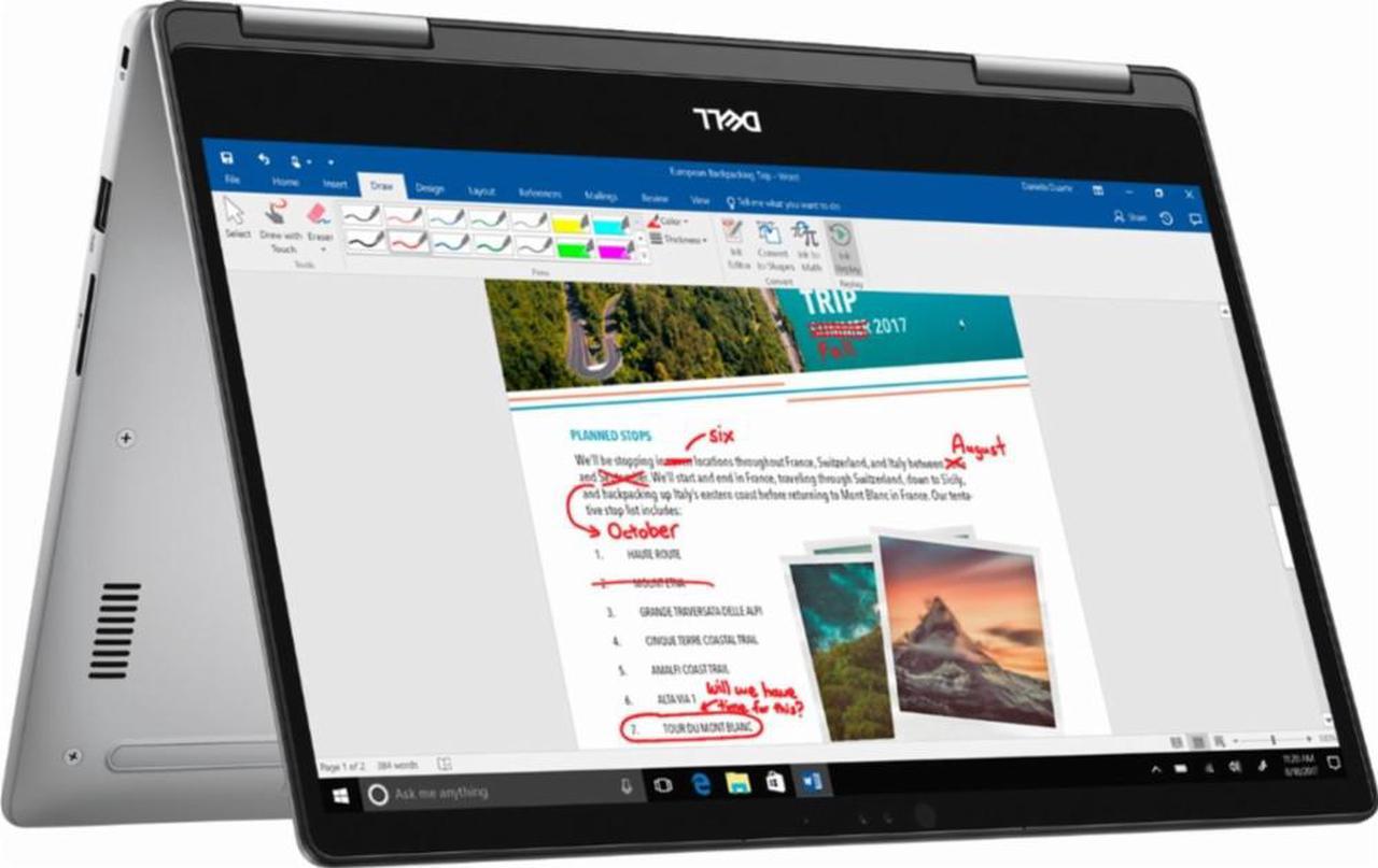 Main image of Newest Dell Inspiron 7000 2-in-1 13.3" Full HD 10-Point Multitouch IPS Laptop | Intel Core i5-8250U Quad-Core| 8GB DDR4 Ram | 256GB M.2 SSD | Backlit keyboard | MaxxAudio | HDMI |Windows 10 | Era Gray