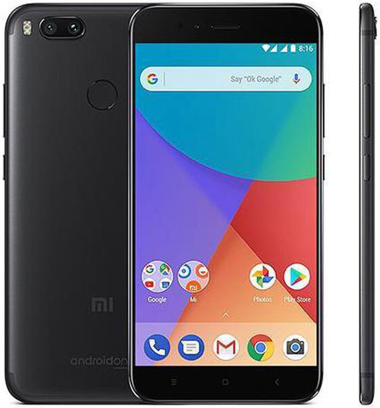 Main image of Xiaomi Mi A1 5.5 inch Smartphone Android One Dual Rear 12.0MP Cam Snapdragon 625 4GB 64GB IR Remote Control Full Metal Body - Black