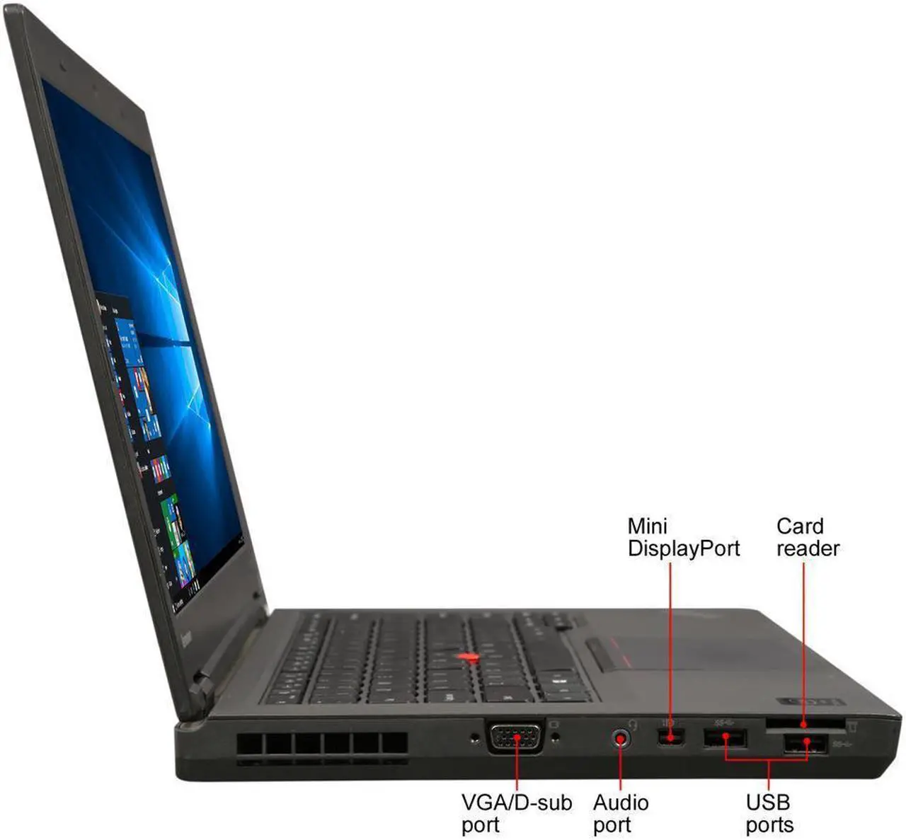 Alt view image 2 of 7 - Lenovo ThinkPad T440P 14" LED Notebook Laptop Intel Core 4th Gen i7-4600M  16 GB DDR3 RAM 1TB HDD DVD-RW Webcam WiFi Bluetooth Windows 10 Professional 64-bit