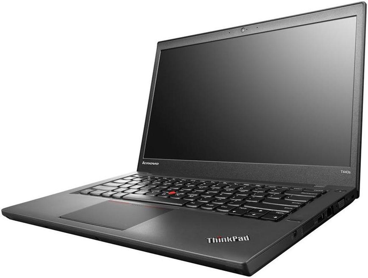 Lenovo ThinkPad T440P 14" LED Notebook Laptop Intel Core 4th Gen i5-4200M  16 GB DDR3 RAM 128 GB SSD DVD-RW Webcam WiFi Bluetooth Windows 10 Professional 64-bit