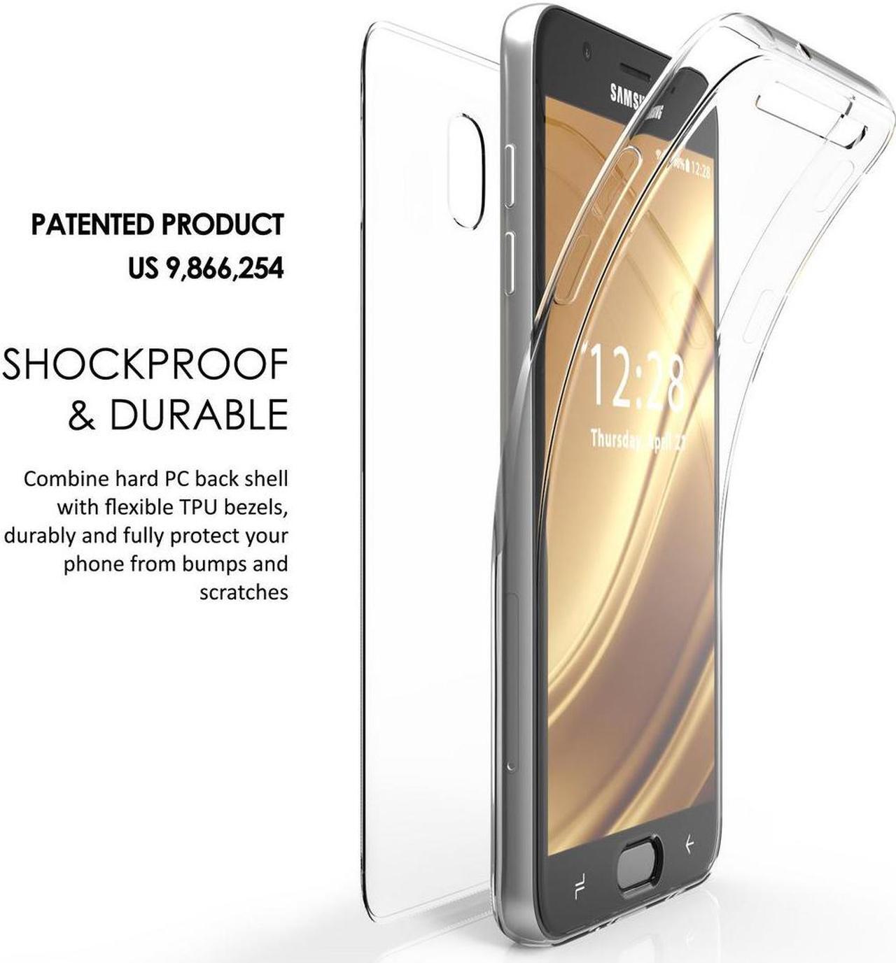 Alt view image 5 of 6 - Clear Screen Guard Full Body TPU Wrap Case Cover for Samsung Galaxy J7 V (2018)