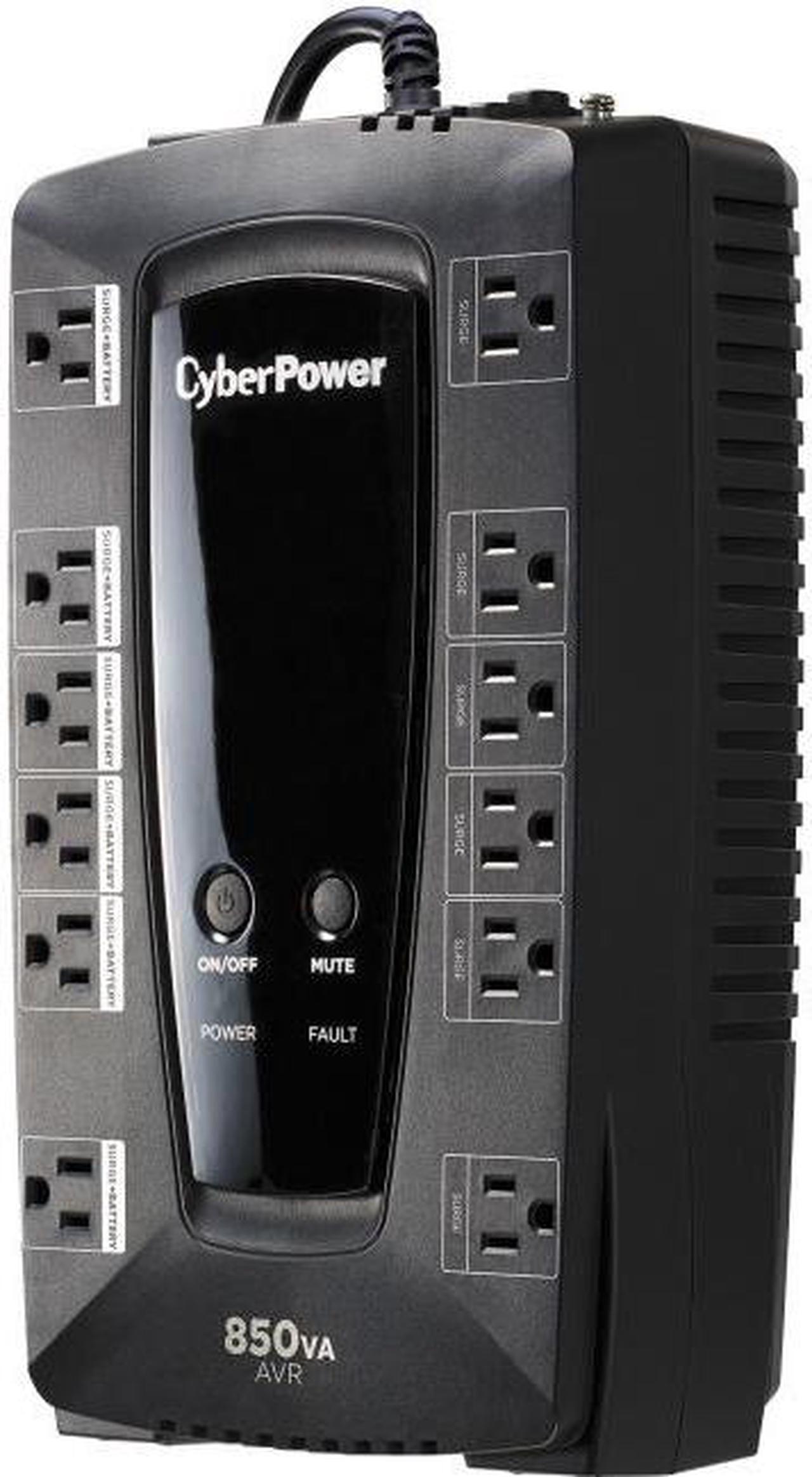 Alt view image 5 of 8 - CyberPower LE850G 10-Outlet 850VA Battery Back-Up System