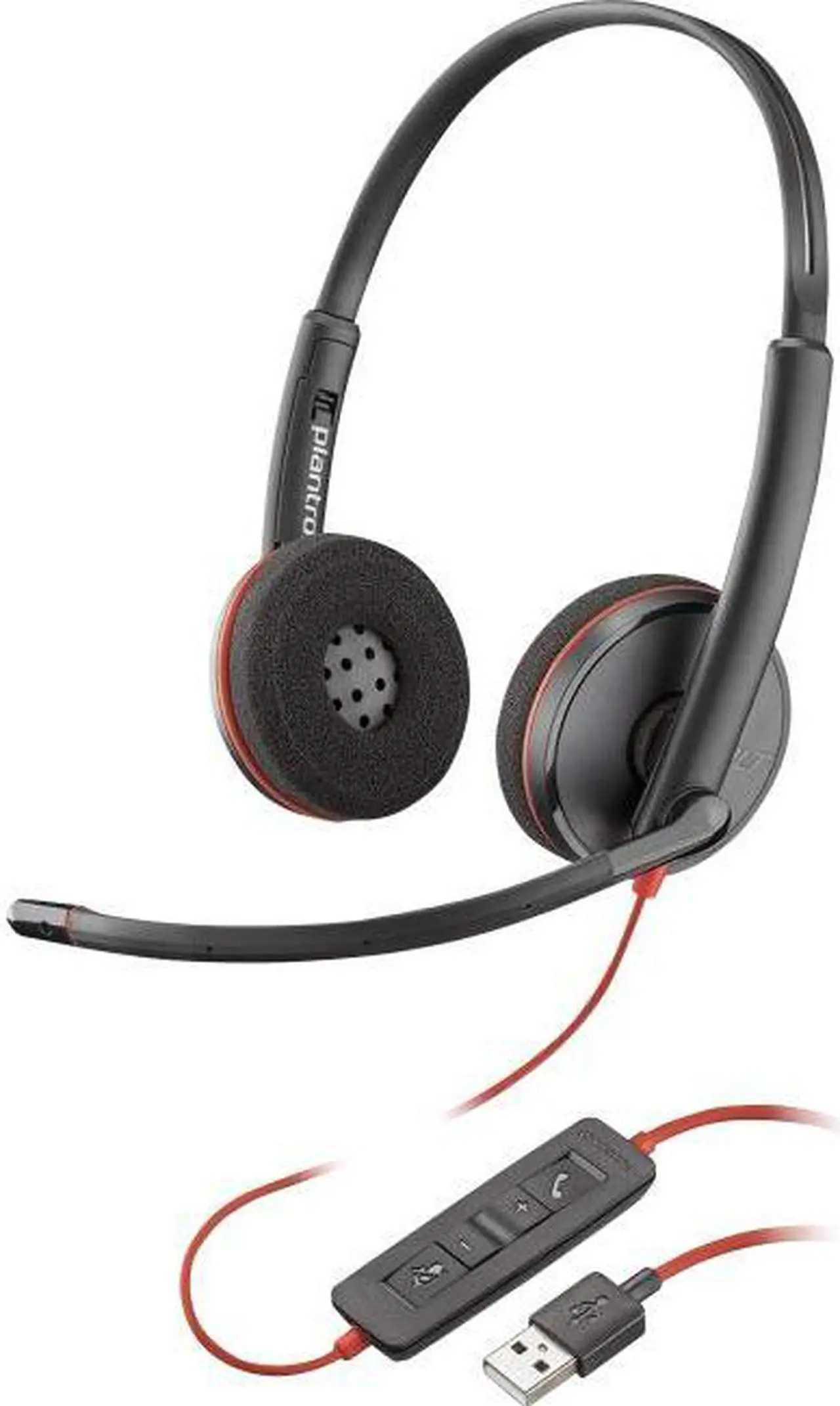 Alt view image 2 of 8 - Plantronics Blackwire 3220 USB-C Headset, On-Ear Mono Headset, Wired