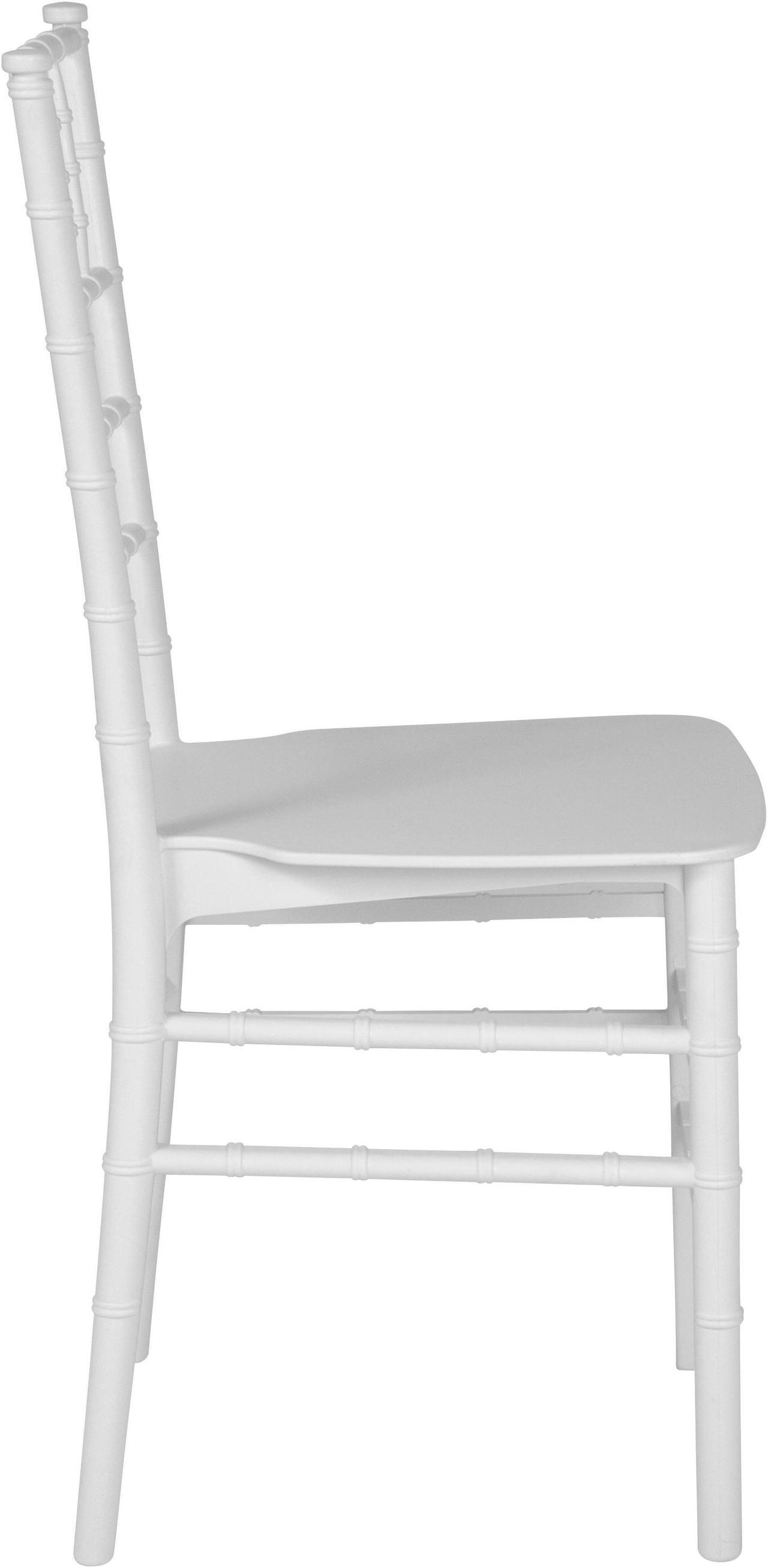 Alt view image 17 of 20 - HERCULES Series White Resin Stacking Chiavari Chair