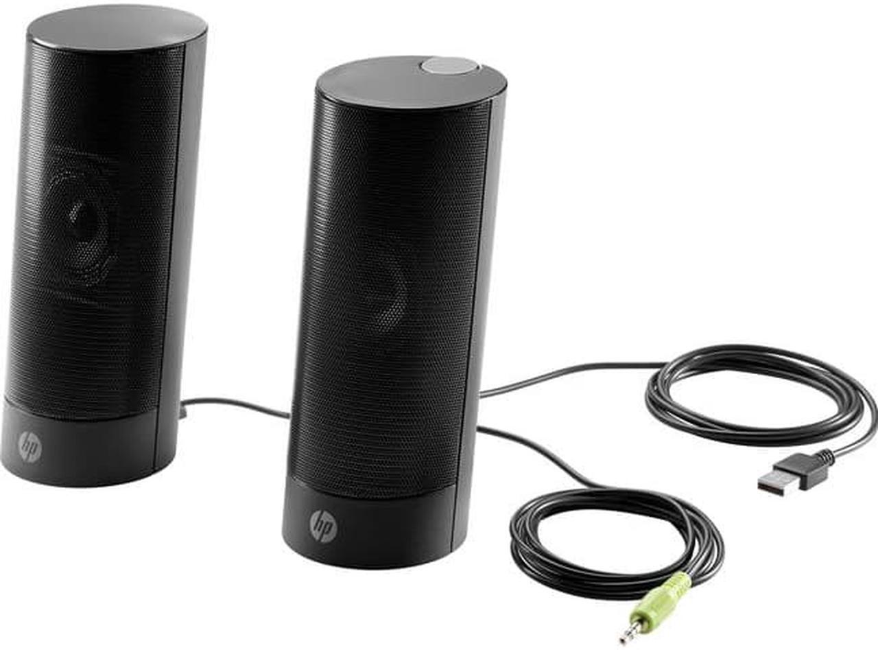 Alt view image 2 of 3 - HP USB Business speakers v2 - Speakers - for PC - 4 Watt (total) - black (grille color - black) Speaker System