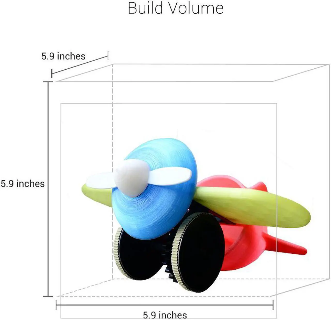 Alt view image 5 of 15 - da Vinci Mini Wireless 3D Printer-6"x6"x6" Volume (Includes: 300g Filament, PLA/Tough PLA/PETG/Antibacterial PLA) Upgradable to print Metallic/Carbon PLA