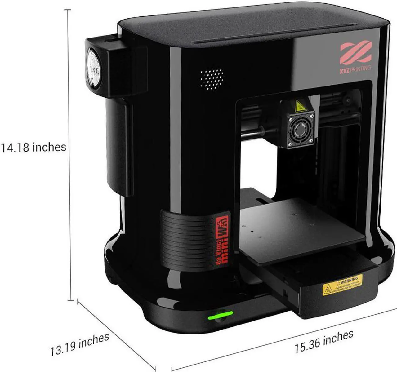 Alt view image 4 of 15 - da Vinci Mini Wireless 3D Printer-6"x6"x6" Volume (Includes: 300g Filament, PLA/Tough PLA/PETG/Antibacterial PLA) Upgradable to print Metallic/Carbon PLA