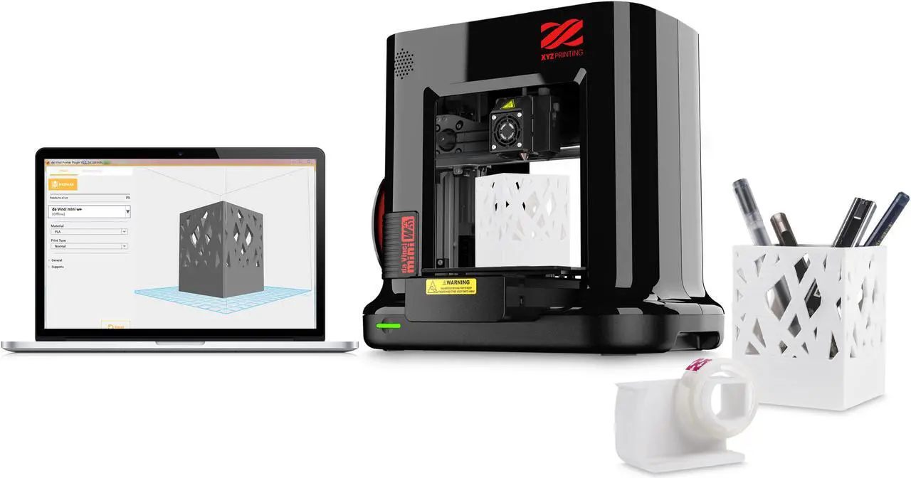 Alt view image 8 of 15 - da Vinci Mini Wireless 3D Printer-6"x6"x6" Volume (Includes: 300g Filament, PLA/Tough PLA/PETG/Antibacterial PLA) Upgradable to print Metallic/Carbon PLA