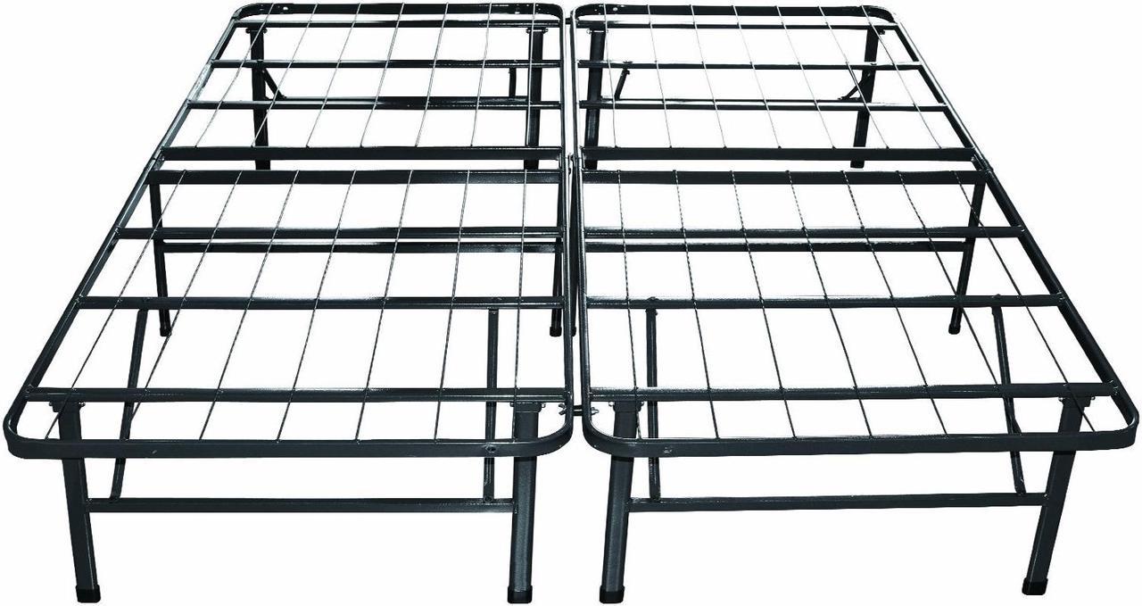 ViscoLogic STURDY Platform Heavy Duty Metal Bed Frame/Mattress Foundation (Queen)