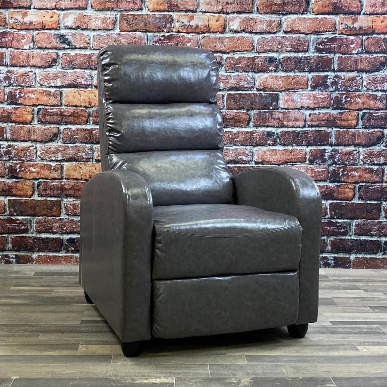 ViscoLogic  EuroLuxe Manual Accent Recliner Chair (Grey)