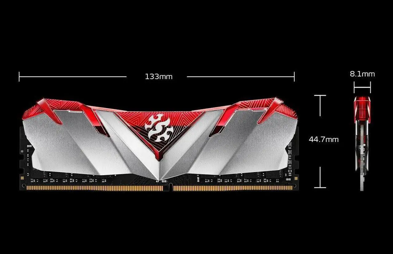 Alt view image 6 of 8 - XPG GAMMIX D30 Desktop Memory: 16GB (2x8GB) DDR4 3600MHz CL18 Black