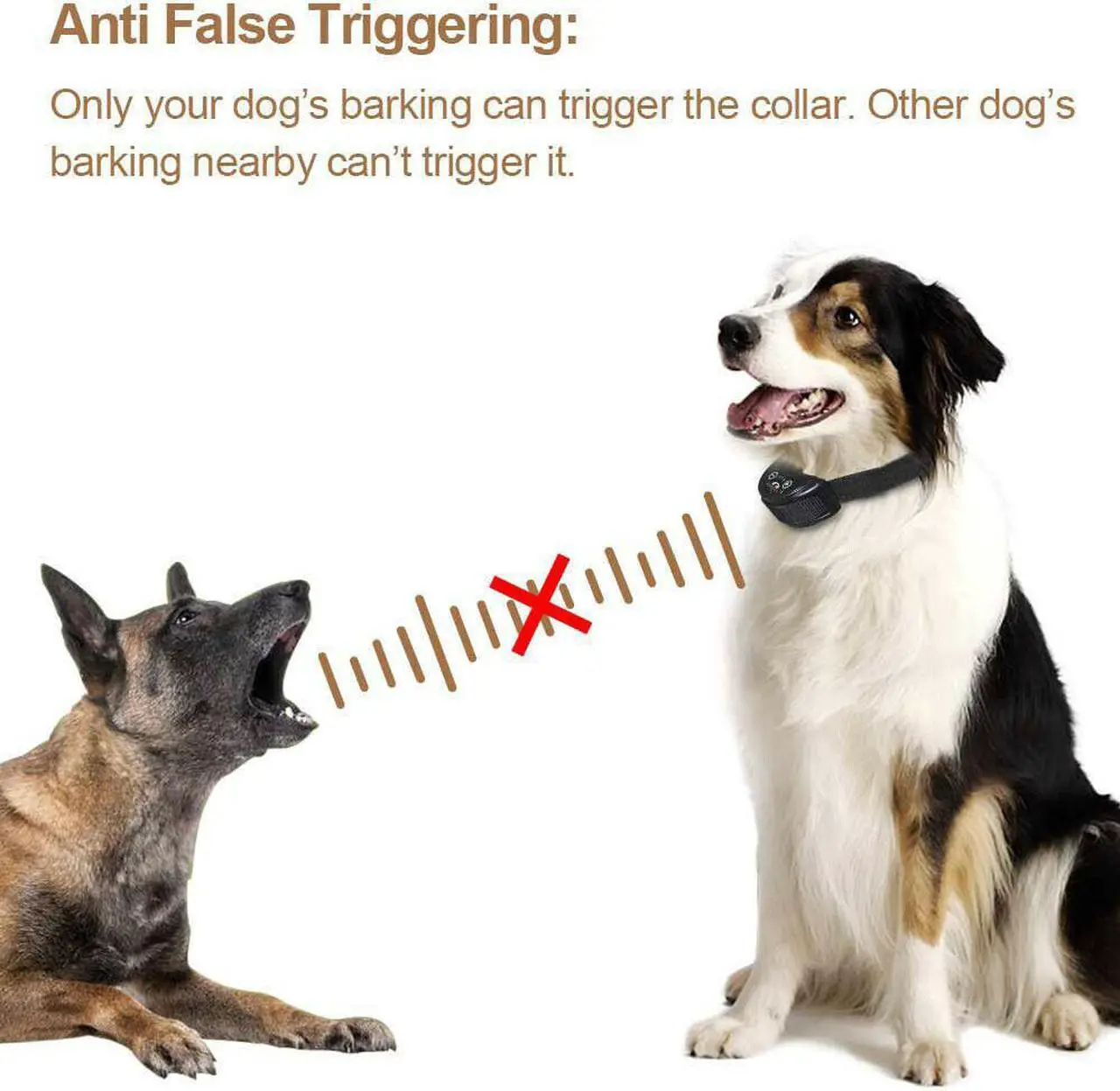 Alt view image 5 of 7 - Anti Barking E-Collar No Bark Dog Training Shock Collar for Small Medium Dog