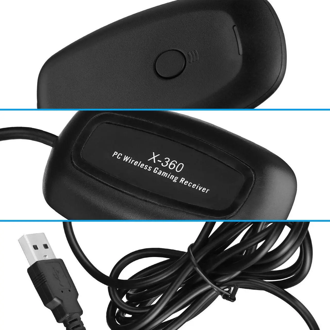 Alt view image 7 of 7 - For Microsoft Xbox 360 USB Wireless Receiver Game Controller Adapter Windows PC