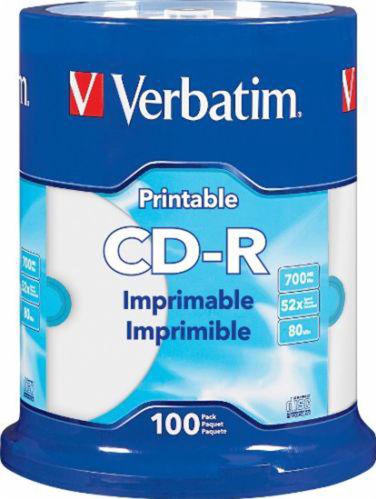 Main image of CD-R Printable Recordable Disc 700 MB/80 min 52x Spindle White 100/Pack 98493