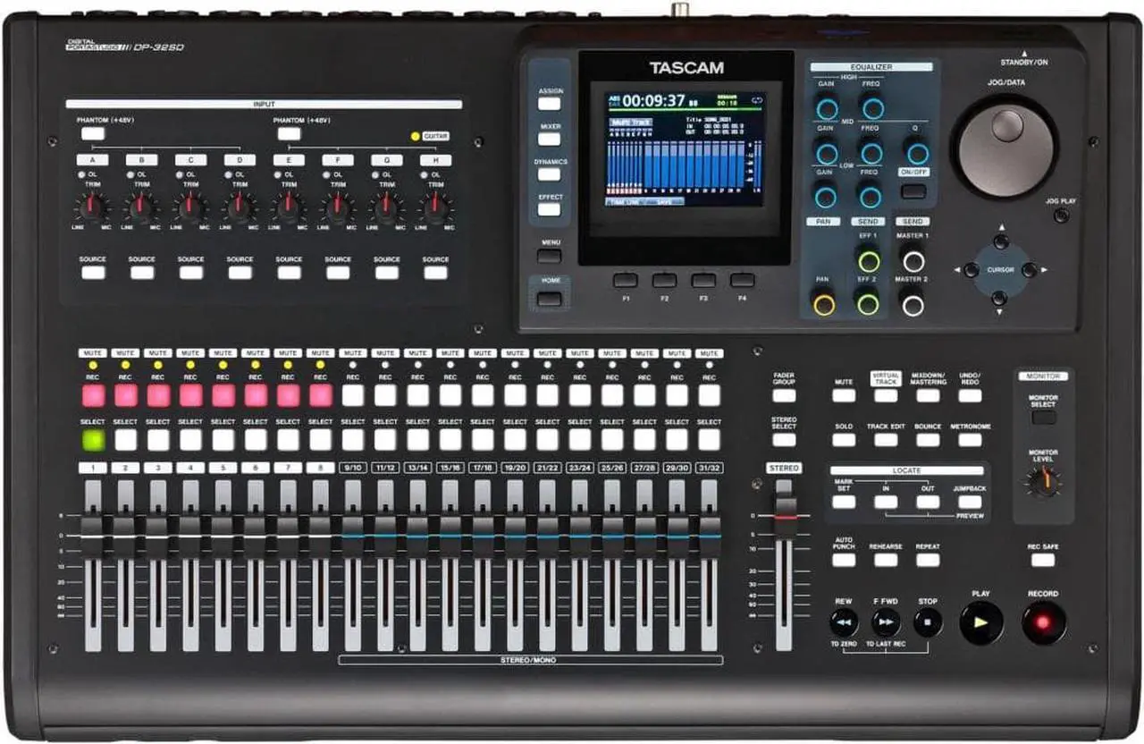 Alt view image 3 of 20 - Tascam DP-32SD 32-Track Digital Portastudio