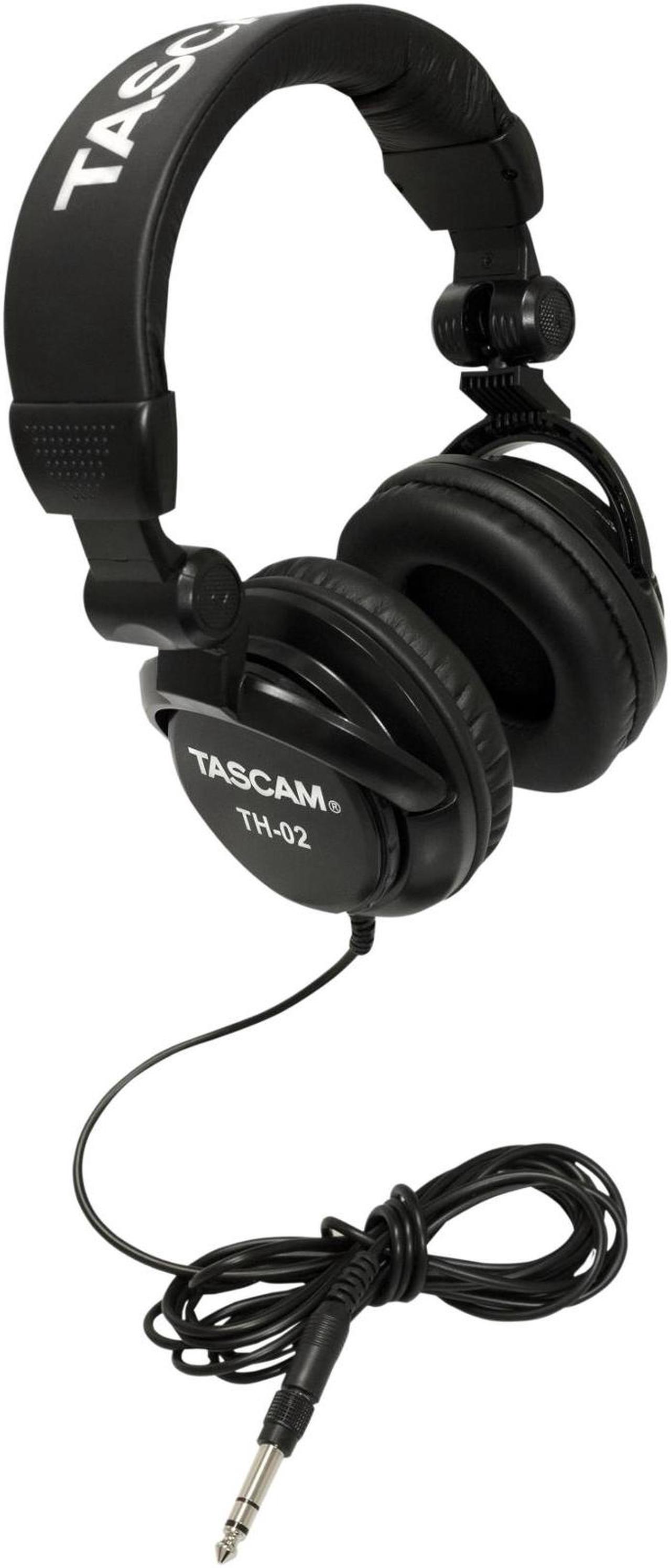 Alt view image 11 of 20 - TASCAM TH-02 Recording Studio Headphones Black