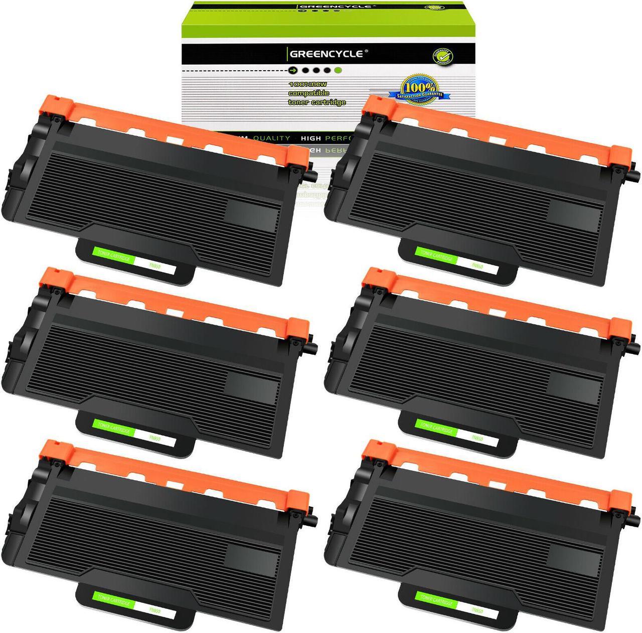 Main image of GREENCYCLE 6 Pack TN850 TN-850 Black Toner Cartridge Compatible for Brother HL-L5000D DCP-L5500DN MFC-L6750DW Printer