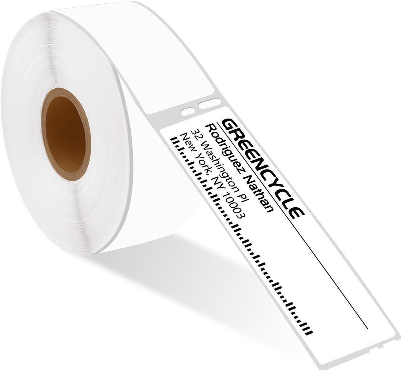 Main image of GREENCYCLE Compatible for Dymo 30252 Address Mailing UPC Labels 1 1/8" x 3 1/2" (1" Core) Premium Adhesive & Resolution for DYMO Labelwriter 450 Duo 4XL, 20 Rolls, 350 Labels/Roll [NOT FIT 550 & 5XL]