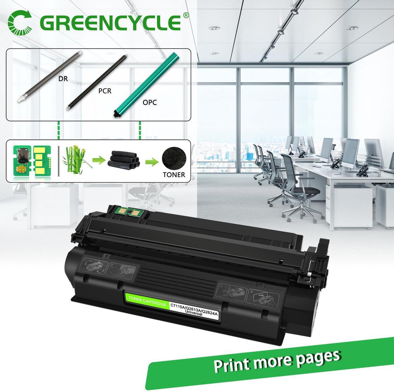 Alt view image 2 of 7 - GREENCYCLE High-yield Compatible Toner Cartridge Replacement for HP 15A C7115A work with Laserjet 1000 1005 1200 1220 3300 3320 3330 3380 Printer (Black, 1-Pack)
