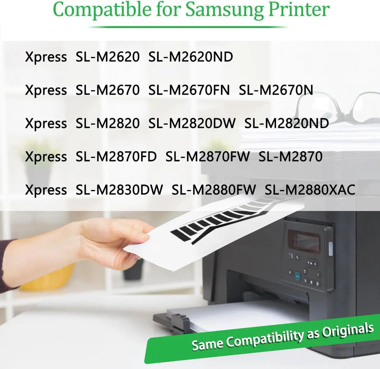 Alt view image 2 of 7 - GREENCYCLE High Yield Black Toner Cartridge Compatible for Samsung 115L MLT-D115L MLT D115L use in SL-M2830DW SL-M2880FW M2870FW SL-M2670 SL-M2620 SL-2620ND SL-2820DW SL-2820ND Printer