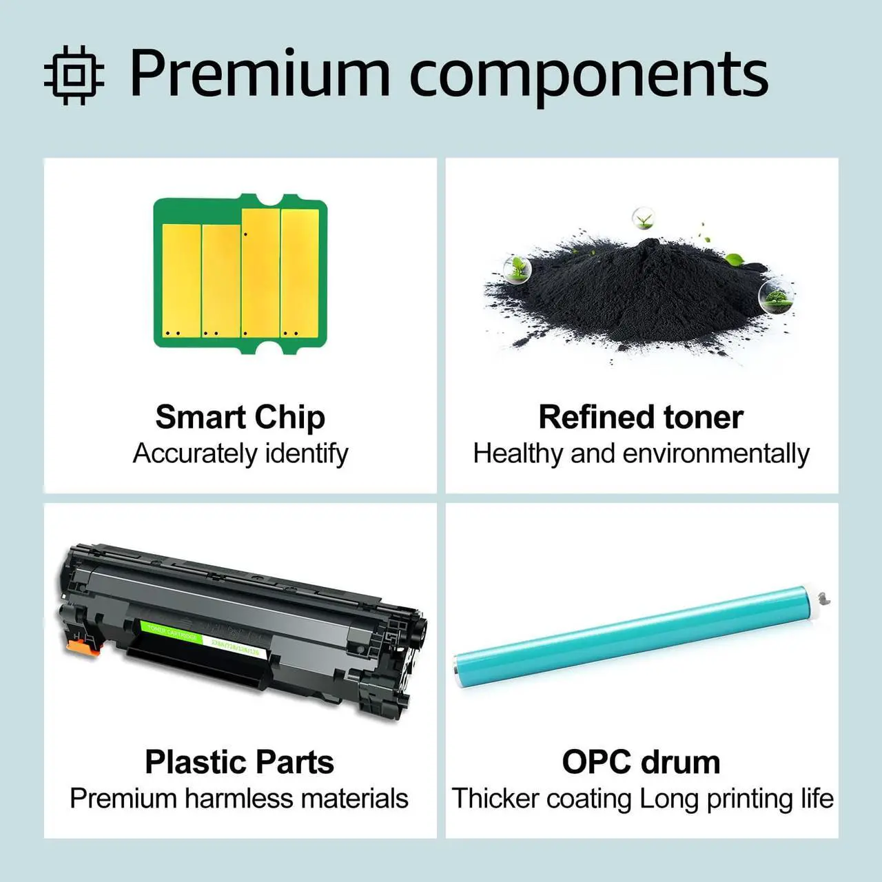 Alt view image 4 of 7 - GREENCYCLE 2 Pack Compatible Toner Cartridge Replacement for HP 78A CE278A Black Toner Works on Laserjet Pro P1606dn M1536dnf P1606 M1536 P1560 P1566 Printer