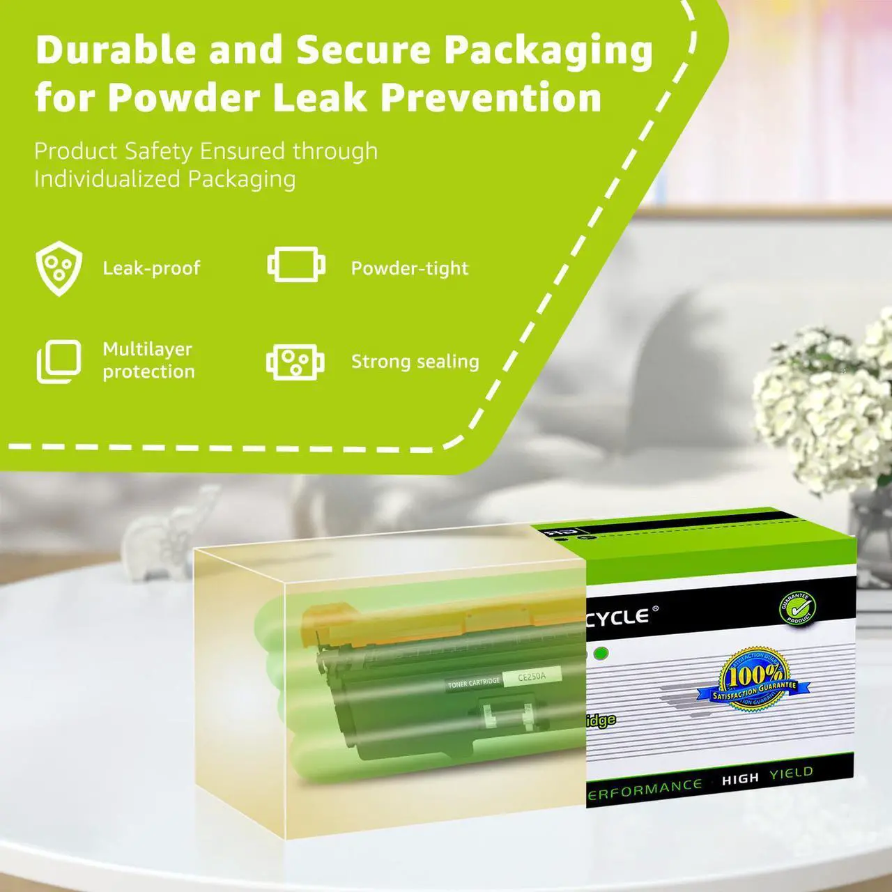 Alt view image 7 of 7 - greencycle Toner Cartridge Compatible for HP 504A CE250A CE251A CE252A CE253A Toner Works on Color Laser jet CP3525dn CM3530TS CP3525 CM3530 Printer (2 Black 2 Cyan 2 Yellow 2 Magenta)