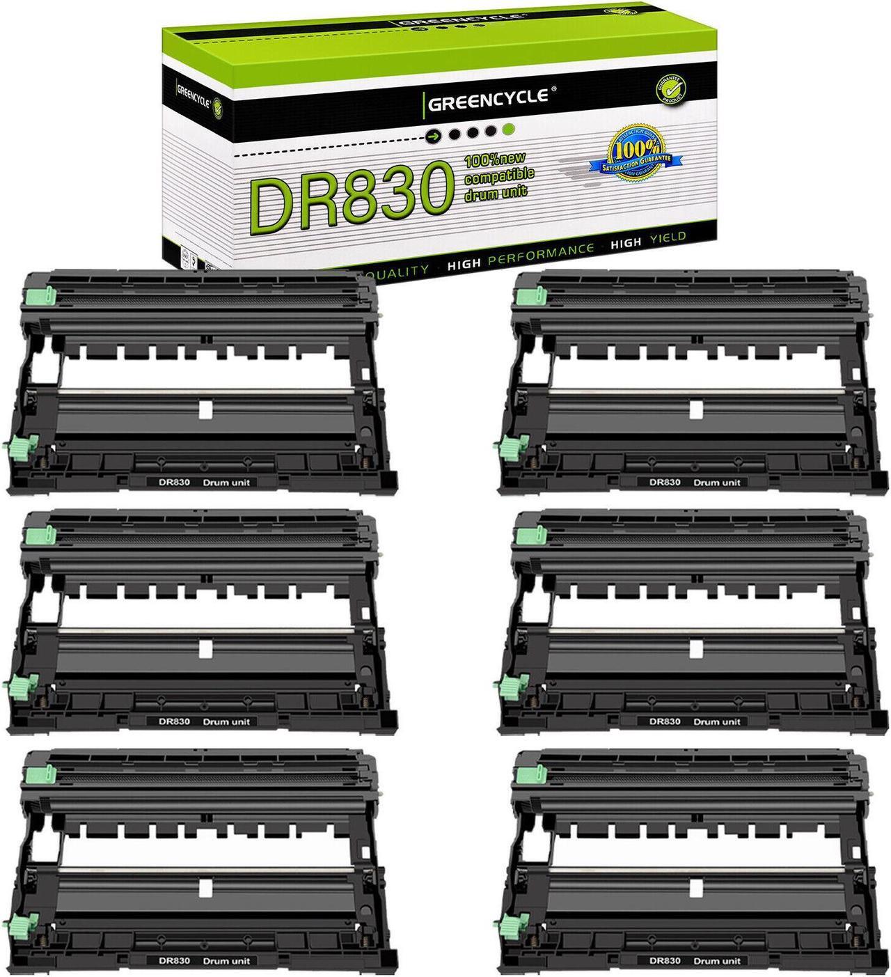Main image of greencycle DR830 6 Pack Compatible Drum Unit Replacement for Brother DR-830 use with HL-L2405W HL-L2460DW MFC-L2900DW MFC-L2820DW Laser Printer (Black, High Yield)