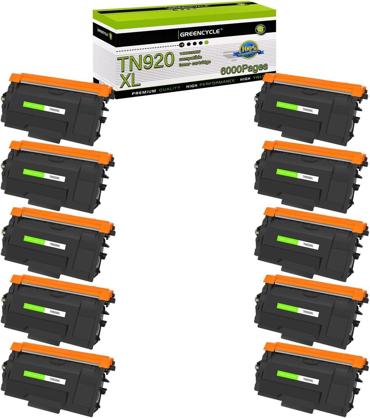 Main image of greencycle 10 Pack Compatible Black Toner Cartridge Replacement for Brother TN920XL TN920 TN-920XL use with HL-L5210DW HL-L6210DW MFC-L5710DW DCP-L5510DN Laser Printer
