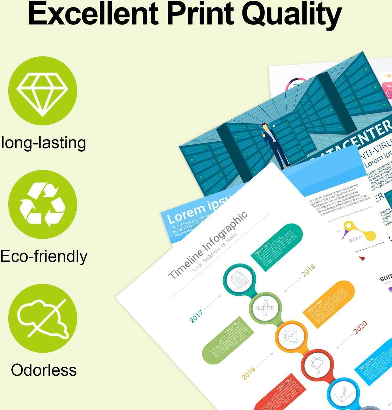 Alt view image 5 of 7 - greencycle 10 Pack Toner Cartridge Compatible for HP 410A 410X CF410X Black Toner Works on Color Laser Jet Pro M452dn M452dw M452nw M477fdn M477fdw M477fnw M377dw Printer