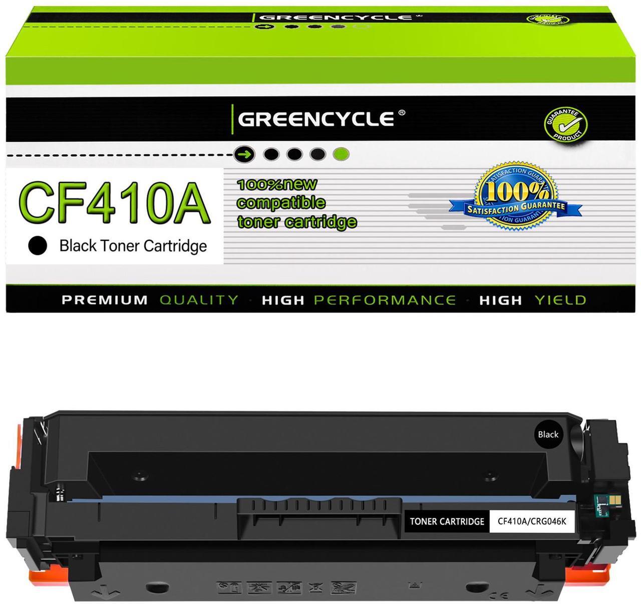 Main image of greencycle 1 Pack Toner Cartridge Compatible for HP 410A CF410A Black Toner Work with Color Laser Jet Pro M452dn M452dw M452nw M477fdn M477fdw M477fnw M377dw Printer