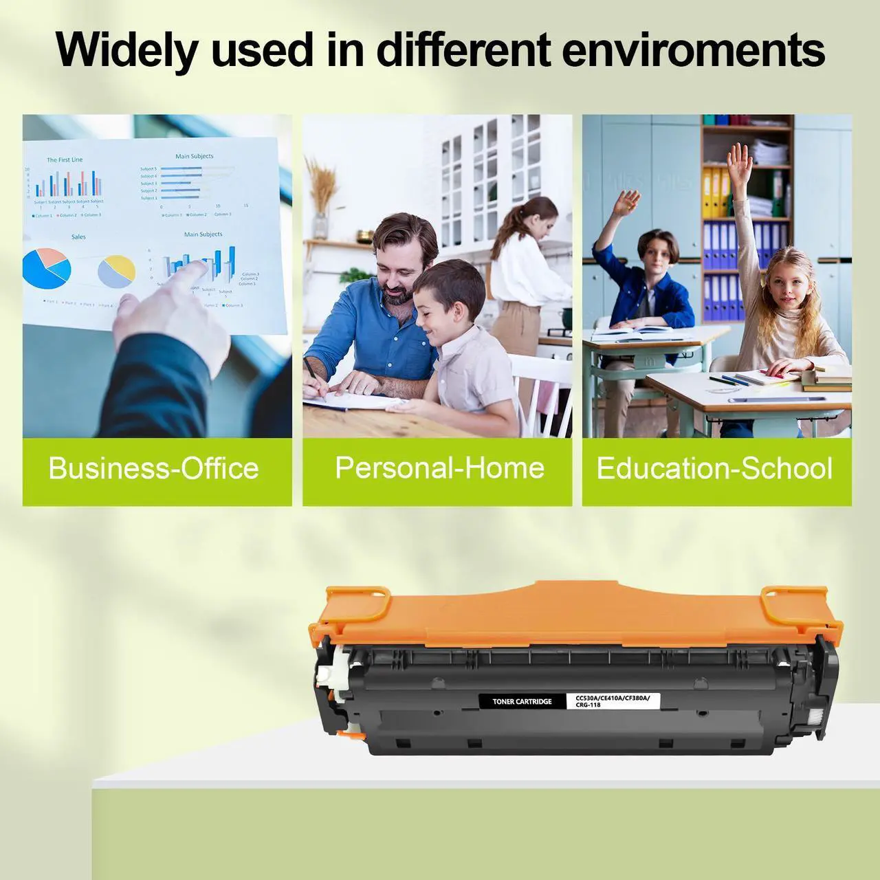 Alt view image 6 of 7 - greencycle 10 Pack 305A Black Toner Cartridge Compatible for HP 305A CE410A Toner Works on Laser jet Pro 400 Color M451nw M451dw M451dn MFP M475dn M475dw M375nw Printer