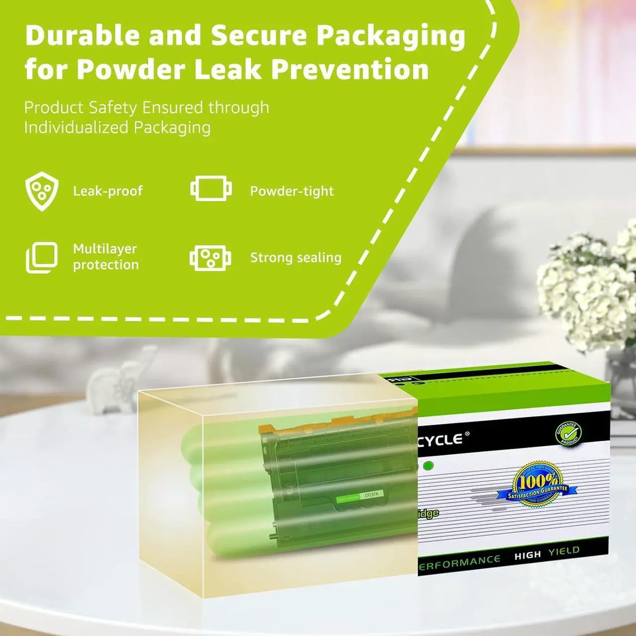 Alt view image 7 of 7 - greencycle CF237A Compatible Toner Cartridge Replacement for HP 37A CF237A 37X CF237X Black Cartridge Enterprise M607n M607dn M608n M608dn M608x M609 M609x MFP M631 M632 M631h M633fh Printer (1Pk)