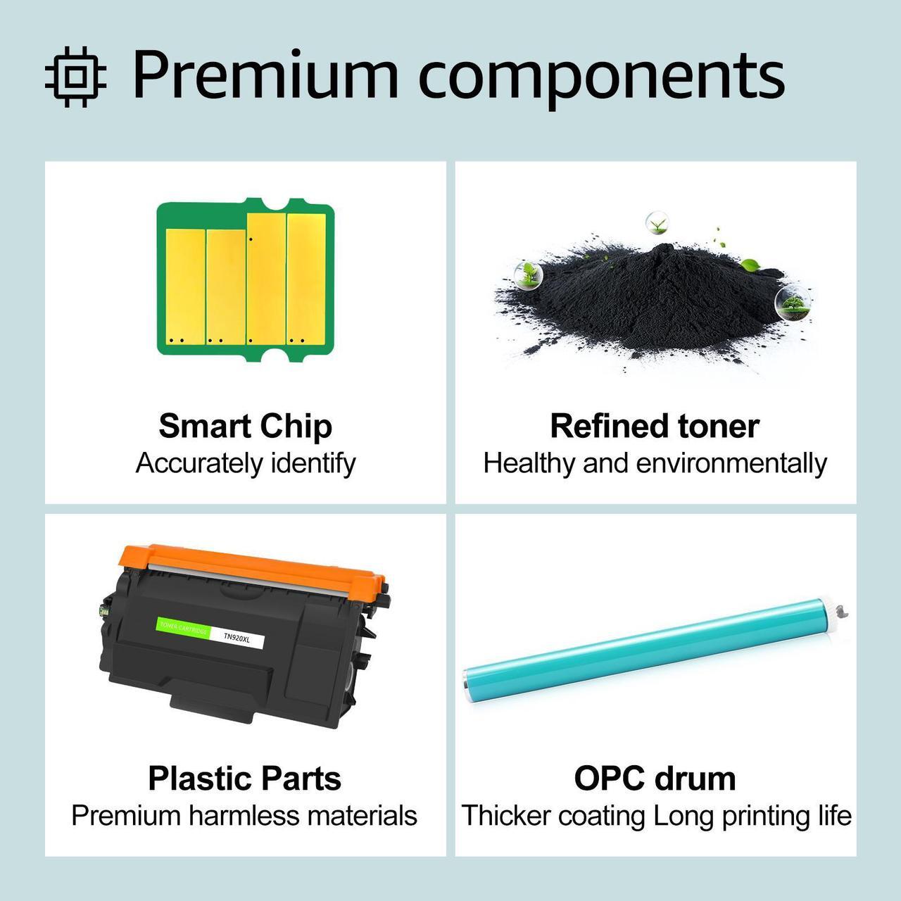 Alt view image 4 of 7 - greencycle 10 Pack Compatible Black Toner Cartridge Replacement for Brother TN920XL TN920 TN-920XL use with HL-L5210DW HL-L6210DW MFC-L5710DW DCP-L5510DN Laser Printer