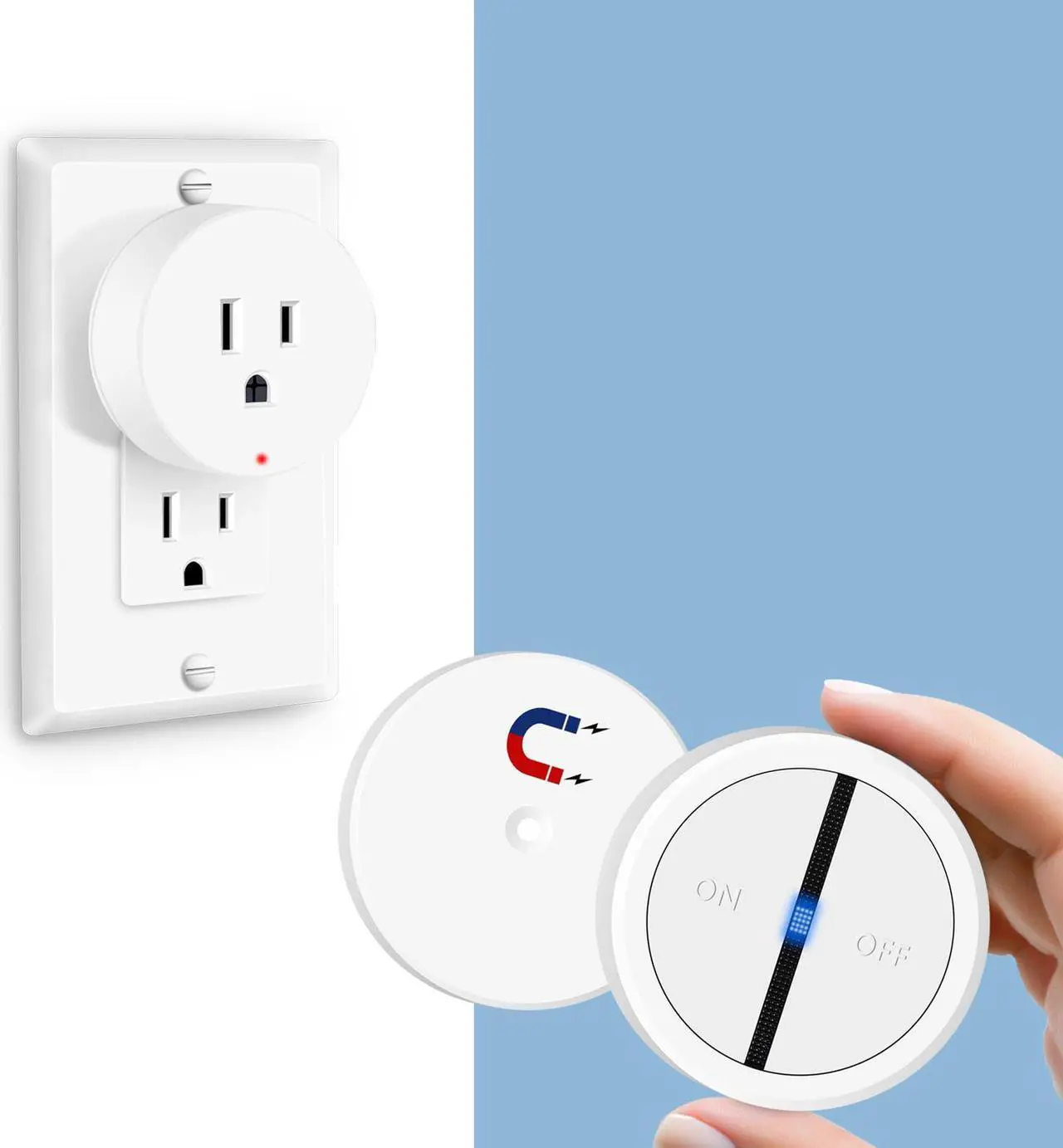 Main image of Garbage Disposal Wireless Switch Kit, Greencycle Portable Remote Control Outlet,Garbage Disposal Switch with Magnetic, Remote Control Outlet,No Drilling On Sink,15A 4000V Anti-Surge 500 Feet RF Range