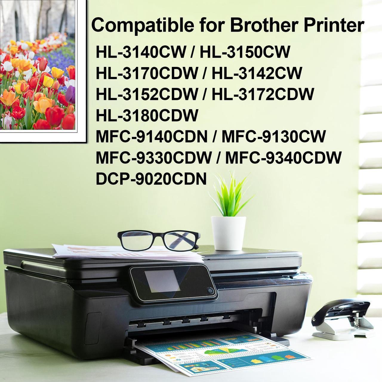 Alt view image 2 of 7 - greencycle 5 Pack Compatible high Yield Toner Cartridge Replacement for Brother TN225 TN221 TN-225 to Use with MFC-9130CW HL-3170CDW HL-3140CW HL-3180CDW (2 Black, 1 Cyan, 1 Magenta, 1 Yellow)