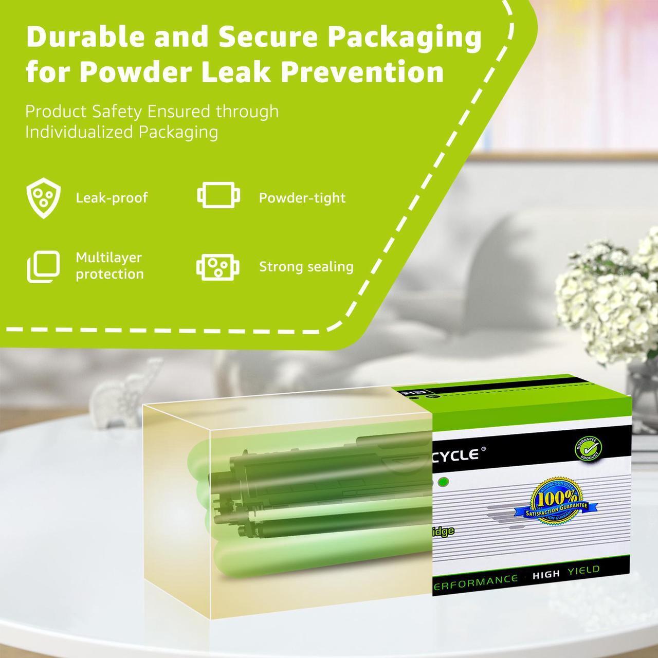 Alt view image 7 of 7 - greencycle 5 Pack Compatible high Yield Toner Cartridge Replacement for Brother TN225 TN221 TN-225 to Use with MFC-9130CW HL-3170CDW HL-3140CW HL-3180CDW (2 Black, 1 Cyan, 1 Magenta, 1 Yellow)