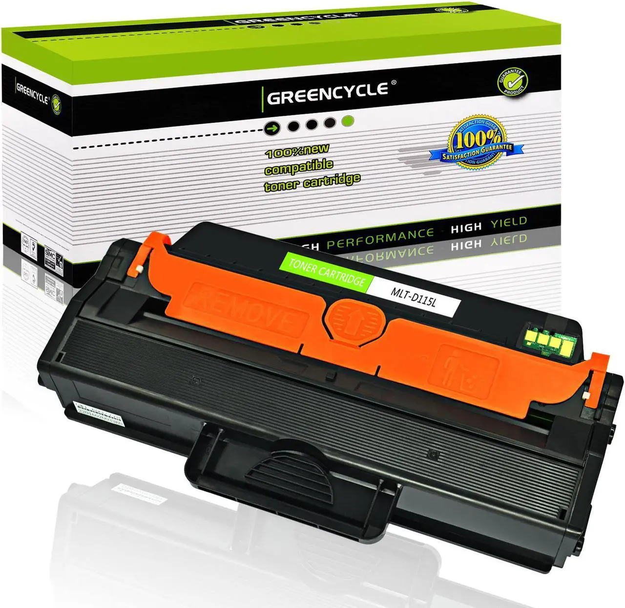 Main image of GREENCYCLE High Yield Black Toner Cartridge Compatible for Samsung 115L MLT-D115L MLT D115L use in SL-M2830DW SL-M2880FW M2870FW SL-M2670 SL-M2620 SL-2620ND SL-2820DW SL-2820ND Printer