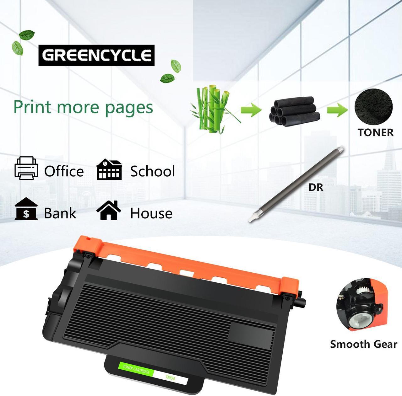 Alt view image 3 of 6 - GREENCYCLE 6 Pack TN850 TN-850 Black Toner Cartridge Compatible for Brother HL-L5000D DCP-L5500DN MFC-L6750DW Printer