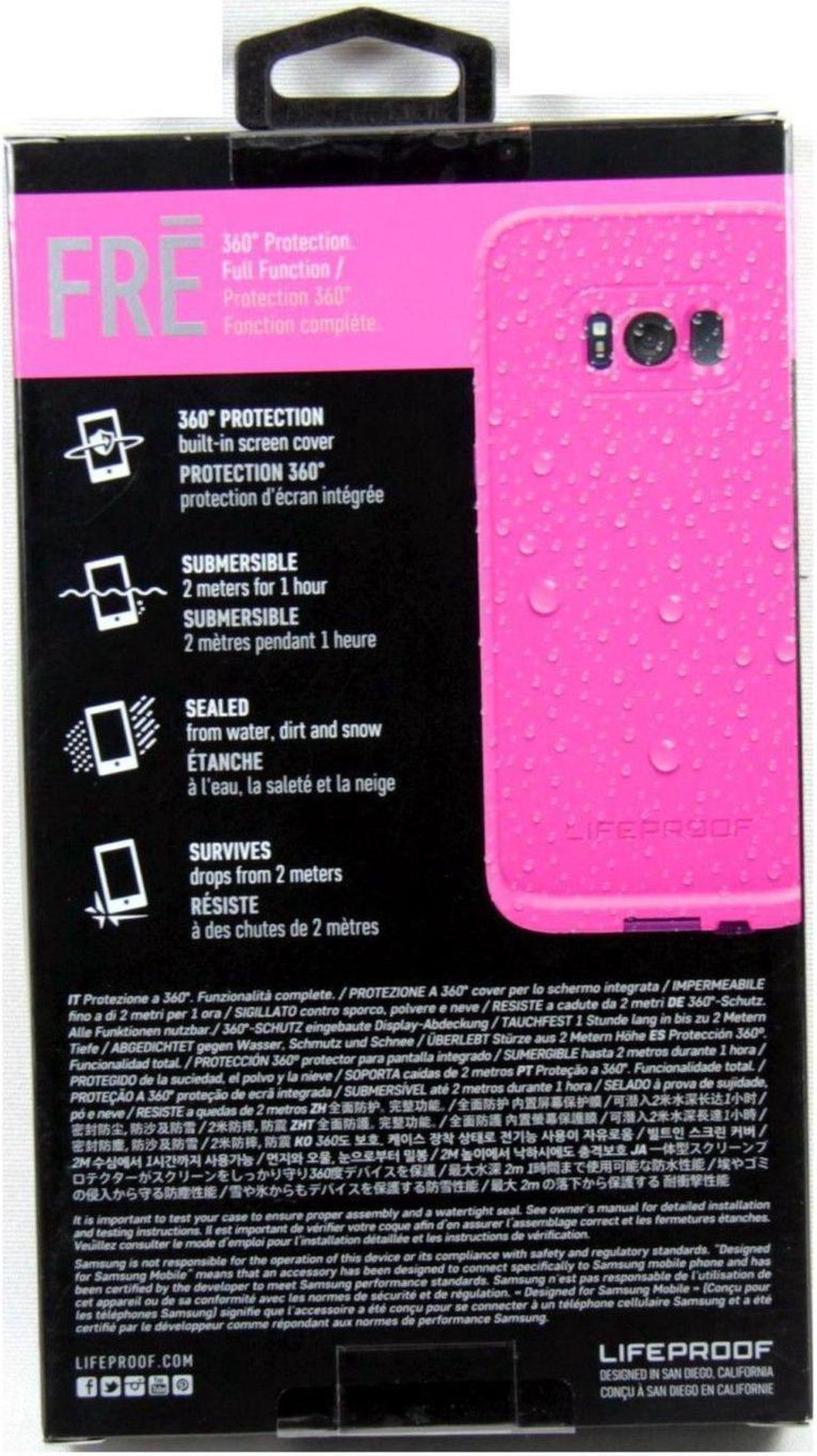 Alt view image 8 of 16 - Lifeproof FRE SERIES Waterproof Case for Samsung Galaxy S8 Plus - Twilights Edge Pink