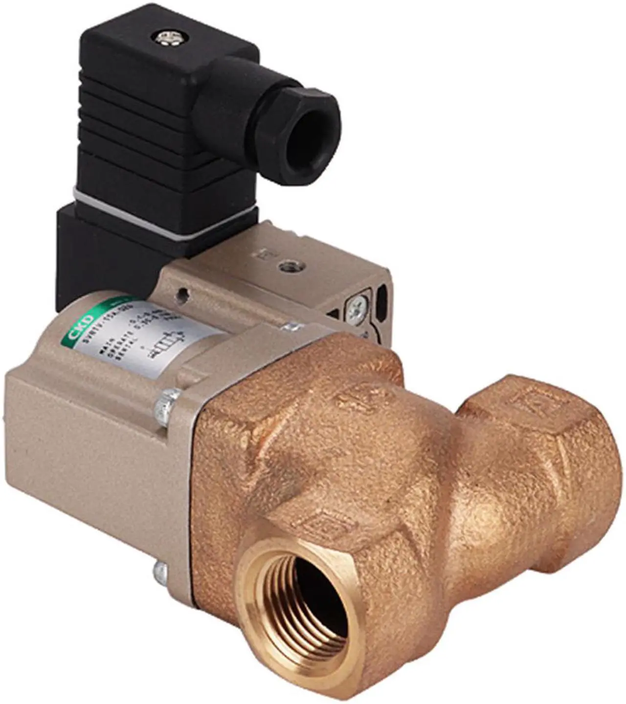 Alt view image 2 of 3 - CKD SVB1A-10A-02H-DC24V Magnetic Valve Air Operated 2-Port Valve Cylinder