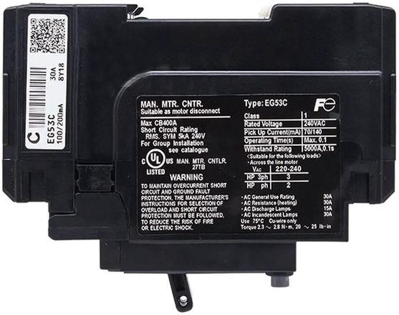 Alt view image 3 of 4 - FUJI SG53C Three-phase Leakage Protection Circuit Breaker 3P 30A