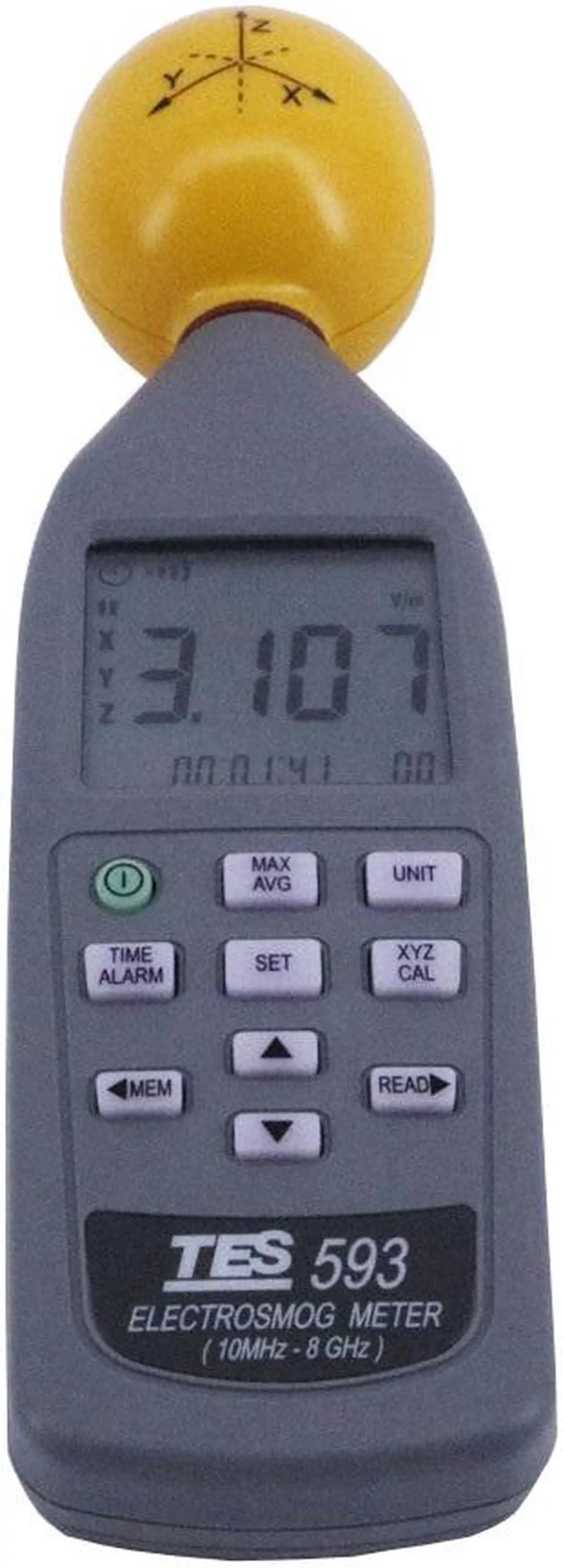 Alt view image 2 of 7 - TES-593 EMF Meter Triaxial Data Logger The Electromagnetic Radiation Detector