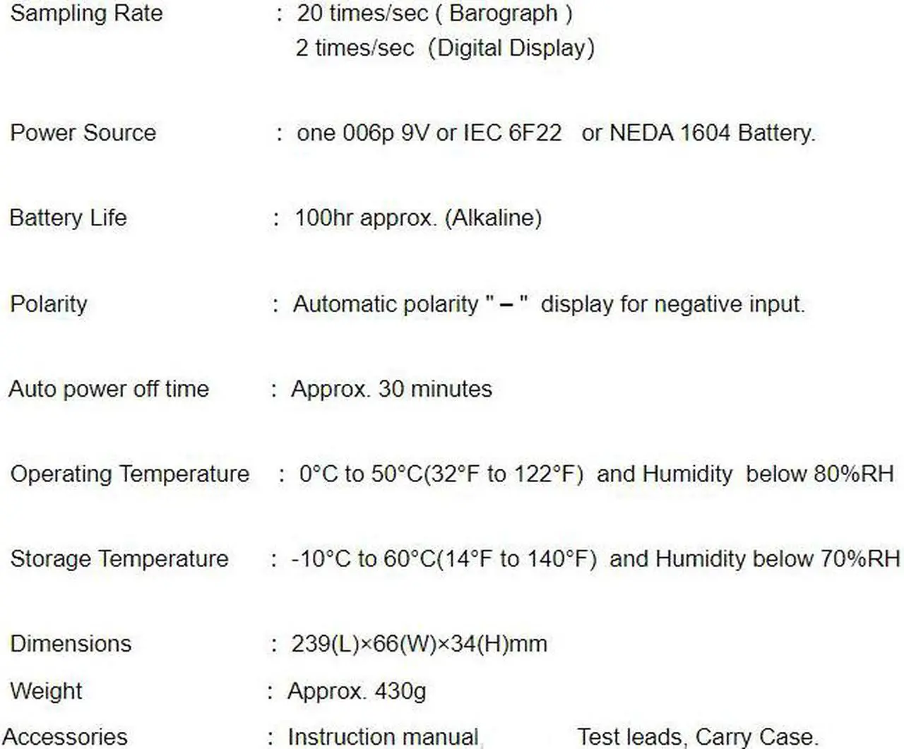 Alt view image 5 of 7 - TES-3040 Clamp Meter Digital LCD DATA Hold Mode Resistance 600V CAT III New