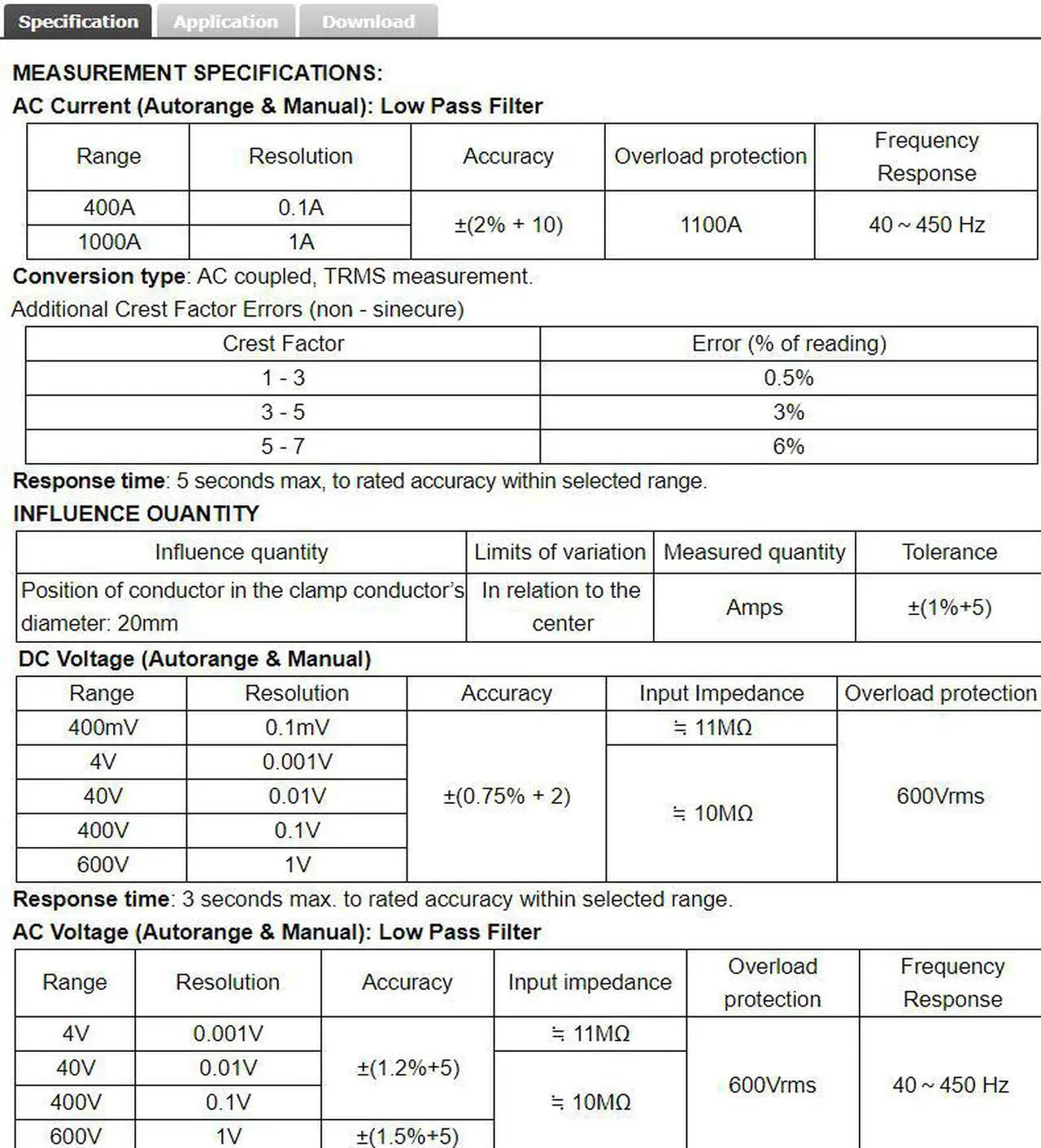 Alt view image 7 of 7 - TES-3040 Clamp Meter Digital LCD DATA Hold Mode Resistance 600V CAT III New